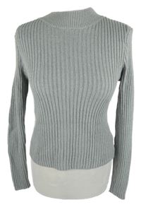 Dámský šedý žebrovaný svetr H&M