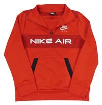 Červená sportovní mikina s logem Nike