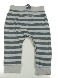 Šedé pruhované lehké tepláky George