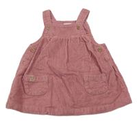 Růžové manšestové šaty Next