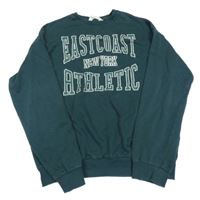 Tmazelená mikina s nápisem H&M