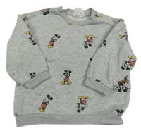 Světlešedá mikina s Mickey Mousem H&M