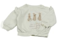 Bílá mikina s králíčky M&S