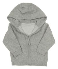 Světlešedá propínací mikina a kapucí Matalan