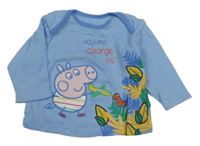 Světlemodré triko s Peppa pig