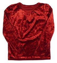 Červené sametové triko 