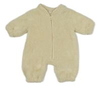 Smetanový chlupatý overal Shein