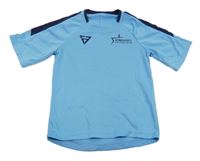 Světlemodré sportovní tričko s nápisem 