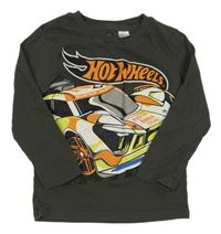 Tmavošedé triko s Hotwheels H&M