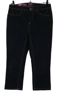 Dámské tmavomodré capri rifle Street One