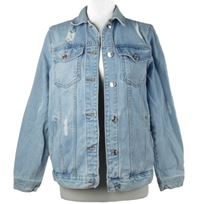 Dámská modrá riflová bunda s prošoupáním Papaya