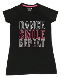 Černé sportovní tričko s nápisy Ergeenomixx