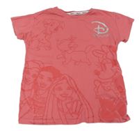 Jahodové tričko s Disney postavami Disney