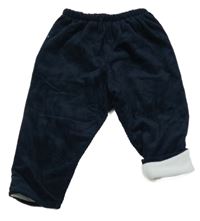 Tmavomodré zateplené manšestráky