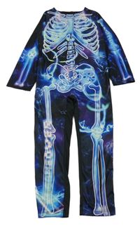 Kostým - Černý overal s kostmi F&F