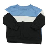 Modro-bílo-černá mikina Shein