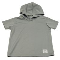 Šedé tričko s kapucí Shein