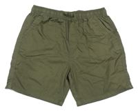 Khaki plátěné kraťasy Primark