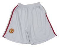 Bílé fotbalové kraťasy s erbem a pruhy - Manchester United 