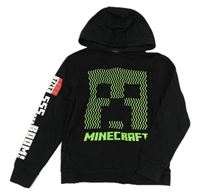Černá mikina Minecraft s kapucí Next 