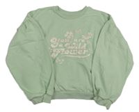 Světlezelená oversize mikina s nápisem George 