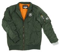 Khaki šusťáková zateplená bunda F&F