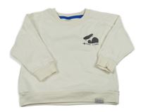 Smetanová mikina s potiskem