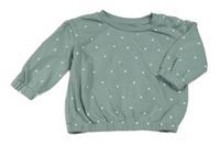 Zelenošedá mikina s puntíky Primark