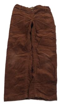 Hnědé manžestráky se srdíčky Palomino