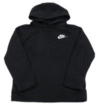 Černá mikina s logem a kapucí Nike