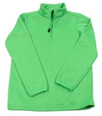 Zelená sportovní mikina s rolákem Trevolution