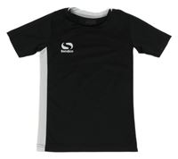 Černo-bílé sportovní tričko s logem Sondico