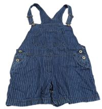 Tmavmodro-bílé pruhované riflové laclové kraťasy Next