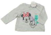 Nové - Šedé melírované triko s Minnií a Daisy Primark