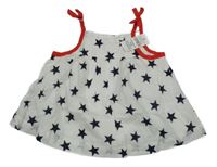 Nové - Bílý halenkový top s hvězdičkami GAP