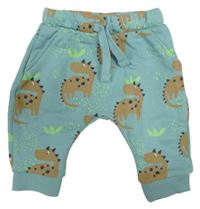 Světlemodré tepláky s dinosaury M&S