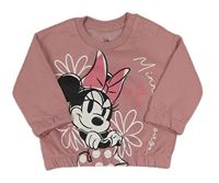 Starorůžová oversize mikina s Minnie PRIMARK