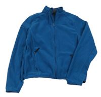 Petrolejová fleecová funkční propínací mikina Quechua