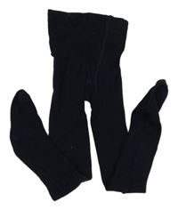 Tmavomodré punčocháče 