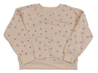 Světlerůžová mikina s kytičkami PRIMARK