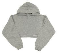 Šedé melírované bolérko s kapucí Candy Couture