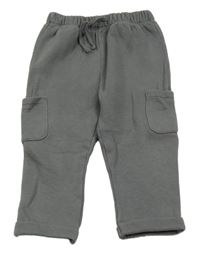 Tmavošedé cargo tepláky Matalan