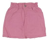 Růžová paper bag riflová sukně little kids