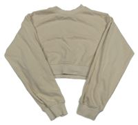 Béžová crop mikina H&M