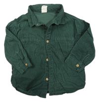 Khaki manšestrová košile H&M