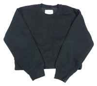 Černá crop mikina ZARA