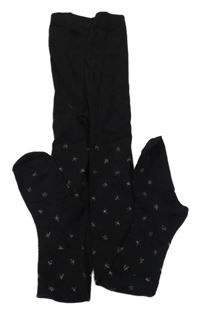 Černé punčocháče s hvězdičkami PRIMARK