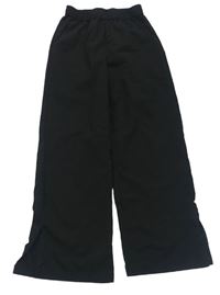 Černé lehké straight pull on kalhoty H&M