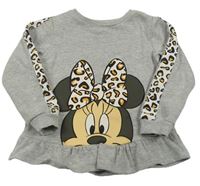 Šedá melírovaná mikina s Minnie George