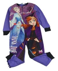 Fialový fleecový overal s Frozen Disney